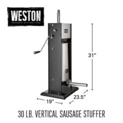 Weston 30 Lb Vertical Sausage Stuffer - Stainless Steel -Blender Spark Deals Store 00c3dd25 e08c 47d1 9c54 8773fc6879a9