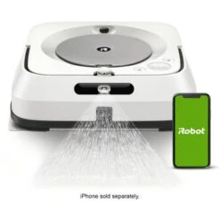 IRobot - Braava Jet M6 Wi-Fi Connected Robot Mop - White