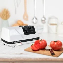 Chef'sChoice - Model 320 FlexHone Professional Compact Electric Knife Sharpener With Diamond Abrasives & Precision Angle Control - White -Blender Spark Deals Store 033f74db 90e5 5f14 b33e 3c739e405030