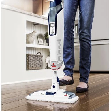 BISSELL - PowerFresh Deluxe Corded Steam Mop - Brite White/Saphire Waltz 7 BISSELL - PowerFresh Deluxe Corded Steam Mop - Brite White/Saphire Waltz - Image 7