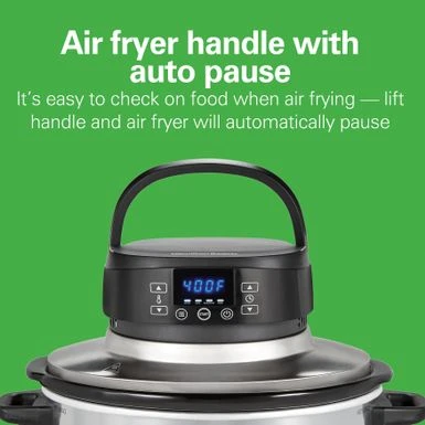 Hamilton Beach 2-in-1 6 Quart Air Fry Slow Cooker - Stainless Steel 7 Hamilton Beach 2-in-1 6 Quart Air Fry Slow Cooker - Stainless Steel - Image 7