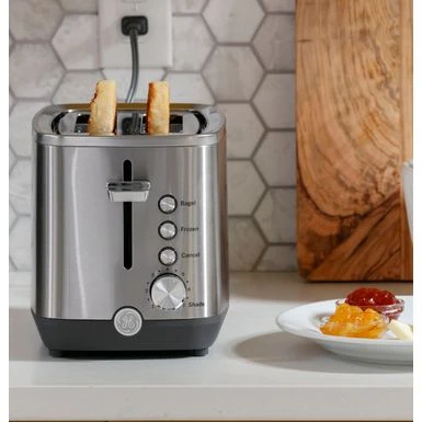 GE - 2-Slice Toaster - Stainless Steel 8 GE - 2-Slice Toaster - Stainless Steel - Image 8