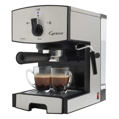 Capresso - EC50 Espresso Machine With 15 Bars Of Pressure And Milk Frother - Stainless Steel 2 Capresso - EC50 Espresso Machine With 15 Bars Of Pressure And Milk Frother - Stainless Steel - Image 2