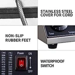 VEVOR Mini Dutch Pancake Maker, 1.7-Inch Diameter Mini Pancake Poffertjes Machine Electric Poffertjes For 25PCs Round Pancakes, 850W Commercial Pancake Maker, 50-300 Poffertjes Maker, Stainless Steel -Blender Spark Deals Store 1067ac93 69db 48c9 b65d e3c9d5e6c190