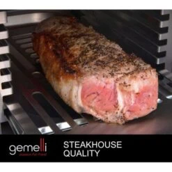 Gemelli Gourmet Steak Grille (1600 Watt), Infrared Superheating Up To 1560 Degrees, Cool-Touch Exterior, Electric Grill (Black) - Black -Blender Spark Deals Store 13fb4bf6 9416 4483 b369 d04b29aeacf4