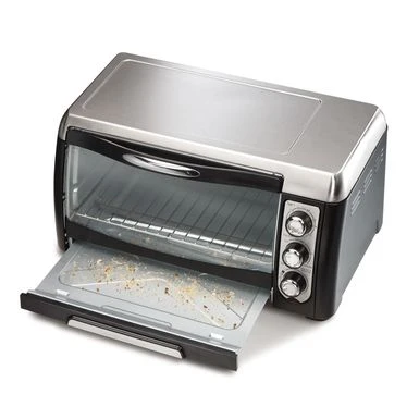Hamilton Beach Black 6-slice Toaster Oven W/ Broiler - Black/Silver 4 Hamilton Beach Black 6-slice Toaster Oven W/ Broiler - Black/Silver - Image 4
