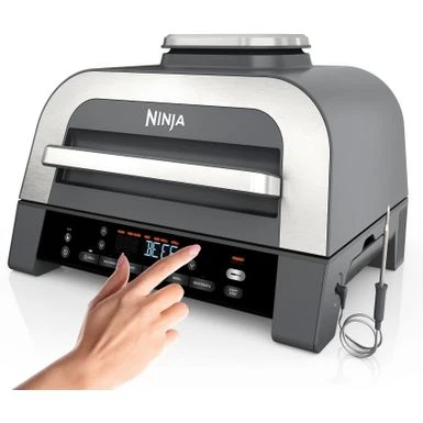 Ninja - Foodi Smart XL 6-in-1 Countertop Indoor Grill With Smart Cook System, 4-quart Air Fryer - Dark Grey/Stainless 12 Ninja - Foodi Smart XL 6-in-1 Countertop Indoor Grill With Smart Cook System, 4-quart Air Fryer - Dark Grey/Stainless - Image 12