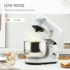 HOMCOM Stand Mixer With Splash Guard, Electric Hand Mixer Set With 6 Qt. Large Mixing Bowl - 14.5" X 9" X 14.5" - White 35 HOMCOM Stand Mixer With Splash Guard, Electric Hand Mixer Set With 6 Qt. Large Mixing Bowl - 14.5" X 9" X 14.5" - White -Blender Spark Deals Store 1d29a5e8 a977 4872 995b 3ed4c9dc8f5f