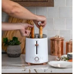 Café - Specialty 2-Slice Toaster - Matte White -Blender Spark Deals Store 1dcca130 98a4 57d6 810f 548bd51e1a9d