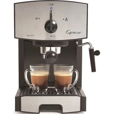 Capresso - EC50 Espresso Machine With 15 Bars Of Pressure And Milk Frother - Stainless Steel 1 Capresso - EC50 Espresso Machine With 15 Bars Of Pressure And Milk Frother - Stainless Steel