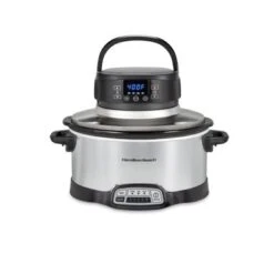 Hamilton Beach 2-in-1 6 Quart Air Fry Slow Cooker - Stainless Steel