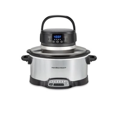Hamilton Beach 2-in-1 6 Quart Air Fry Slow Cooker - Stainless Steel 1 Hamilton Beach 2-in-1 6 Quart Air Fry Slow Cooker - Stainless Steel