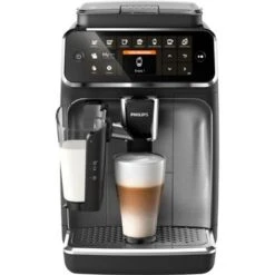 Philips 4300 Series Fully Automatic Espresso Machine With LatteGo Milk Frother, 8 Coffee Varieties - Black