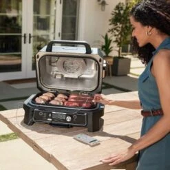 Ninja - Woodfire ProConnect Premium XL Outdoor 7-in-1 Grill & Smoker, App Enabled, Air Fryer, 2 Built-In Thermometers - Blue 16 Ninja - Woodfire ProConnect Premium XL Outdoor 7-in-1 Grill & Smoker, App Enabled, Air Fryer, 2 Built-In Thermometers - Blue -Blender Spark Deals Store 248cfe8d e30c 5114 89ce 2caa5243f262