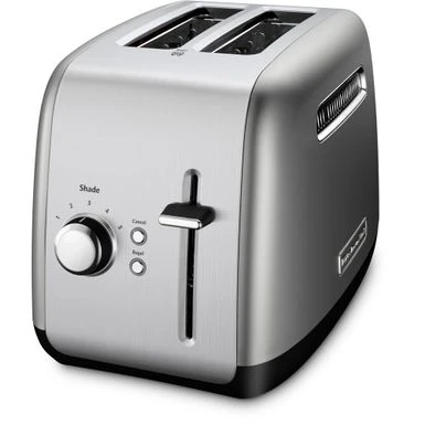 KitchenAid 2-Slice Toaster With Illuminated Button In Contour Silver 1 KitchenAid 2-Slice Toaster With Illuminated Button In Contour Silver
