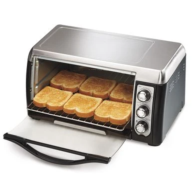 Hamilton Beach Black 6-slice Toaster Oven W/ Broiler - Black/Silver 3 Hamilton Beach Black 6-slice Toaster Oven W/ Broiler - Black/Silver - Image 3