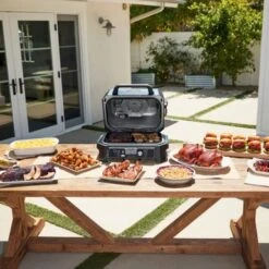 Ninja - Woodfire ProConnect Premium XL Outdoor 7-in-1 Grill & Smoker, App Enabled, Air Fryer, 2 Built-In Thermometers - Blue 14 Ninja - Woodfire ProConnect Premium XL Outdoor 7-in-1 Grill & Smoker, App Enabled, Air Fryer, 2 Built-In Thermometers - Blue -Blender Spark Deals Store 2c558a0a 7f61 50a9 a384 7fd5f2a6ea24