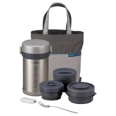 Zojirushi - Ms. Bento Lunch Jar - Stainless-Steel 1 Zojirushi - Ms. Bento Lunch Jar - Stainless-Steel