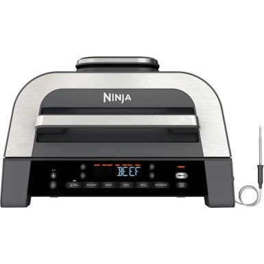 Ninja - Foodi Smart XL 6-in-1 Countertop Indoor Grill With Smart Cook System, 4-quart Air Fryer - Dark Grey/Stainless 1 Ninja - Foodi Smart XL 6-in-1 Countertop Indoor Grill With Smart Cook System, 4-quart Air Fryer - Dark Grey/Stainless