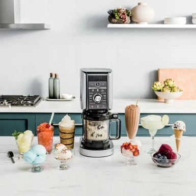 Ninja - CREAMi Deluxe 10-in-1 Ice Cream And Frozen Treat Maker - Silver 2 Ninja - CREAMi Deluxe 10-in-1 Ice Cream And Frozen Treat Maker - Silver - Image 2