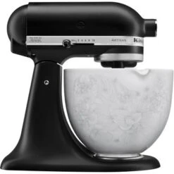 KitchenAid 5-Qt. Patterned Titanium-Reinforced Ceramic Bowl For Tilt-Head Stand Mixers, Whispering Floral -Blender Spark Deals Store 2f11625e d930 429d b5e2 33040f2e8bf6
