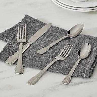 Cuisinart - Elite Valloire Collection 20-Piece Flatware Set - Silver 4 Cuisinart - Elite Valloire Collection 20-Piece Flatware Set - Silver - Image 4