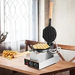 VEVOR Commercial Bubble Waffle Maker, 1400W Egg Bubble Puff Iron W/ 180 Rotatable 2 Pans & Wooden Handles, Stainless Steel Baker W/ Non-Stick Teflon Coating, 50-250/122-482 Adjustable -Blender Spark Deals Store 3608b1e6 6d71 4d5b 989c 1635b436dd8e