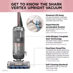 Shark - Vertex DuoClean PowerFin Upright Vacuum With Powered Lift-Away And Self-Cleaning Brushroll - Rose Gold 26 Shark - Vertex DuoClean PowerFin Upright Vacuum With Powered Lift-Away And Self-Cleaning Brushroll - Rose Gold -Blender Spark Deals Store 37774488 90d1 4c70 8999 37efc79d2524