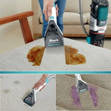 Shark - CarpetXpert With Stainstriker Technology Corded Upright Deep Carpet And Upholstery Cleaner With Built-in Spot Remover - White 8 Shark - CarpetXpert With Stainstriker Technology Corded Upright Deep Carpet And Upholstery Cleaner With Built-in Spot Remover - White - Image 8