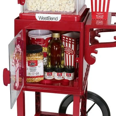 WestBend - 2.5-Ounce Popcorn Cart Popcorn Popper Machine - Red 10 WestBend - 2.5-Ounce Popcorn Cart Popcorn Popper Machine - Red - Image 10