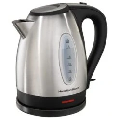 Hamilton Beach - 1.7 Liter Electric Kettle - Silver/Black