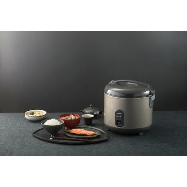 Zojirushi - 10 Cup (Uncooked) Automatic Rice Cooker & Warmer - Metallic Gray 3 Zojirushi - 10 Cup (Uncooked) Automatic Rice Cooker & Warmer - Metallic Gray - Image 3