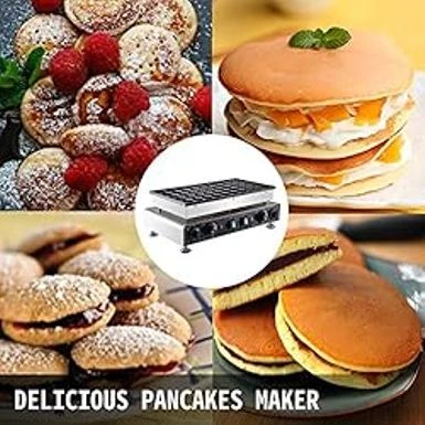 VEVOR 110V Mini Dutch Pancake Baker, 50PCS 1700W Commercial Electric Nonstick Waffle Maker Machine, 1.8 Inches Pancake Maker With 2 Thermostats & 2 Timers Separate Control, For Home And Restaurants 8 VEVOR 110V Mini Dutch Pancake Baker, 50PCS 1700W Commercial Electric Nonstick Waffle Maker Machine, 1.8 Inches Pancake Maker With 2 Thermostats & 2 Timers Separate Control, For Home And Restaurants - Image 8