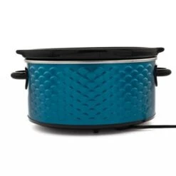 Brentwood Scallop Pattern 4.5 Quart Slow Cooker In Blue - Blue -Blender Spark Deals Store 4ccb650b db36 4e05 b437 b42363db3d8c