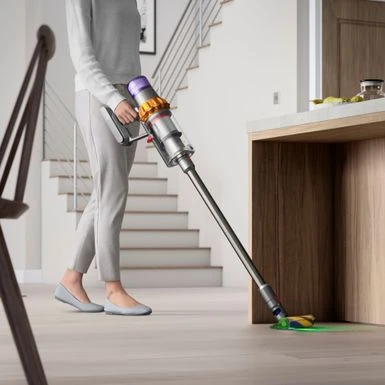 Dyson - V15 Detect Cordless Vacuum - Yellow/Nickel 10 Dyson - V15 Detect Cordless Vacuum - Yellow/Nickel - Image 10