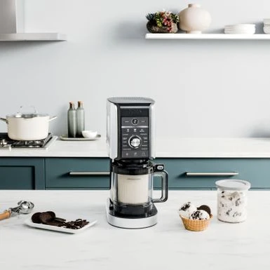 Ninja - CREAMi Deluxe 10-in-1 Ice Cream And Frozen Treat Maker - Silver 3 Ninja - CREAMi Deluxe 10-in-1 Ice Cream And Frozen Treat Maker - Silver - Image 3