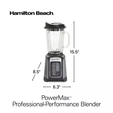 Hamilton Beach - PowerMax Professional Performance Blender Gray 15 Hamilton Beach - PowerMax Professional Performance Blender Gray - Image 15