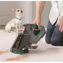 BISSELL - Pet Stain Eraser PowerBrush Plus Cordless Portable Carpet Cleaner - Titanium And Electric Blue -Blender Spark Deals Store 53ecace7 d3bf 4e5e 817d a7337b371910