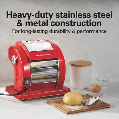 Hamilton Beach Electric Pasta Machine - Red 6 Hamilton Beach Electric Pasta Machine - Red - Image 6