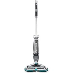 BISSELL - SpinWave Cordless Powered Mop - Titanium/Electric Blue