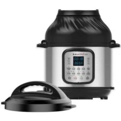 Instant Pot - 8 Quart Duo Crisp 11-in-1 Electric Pressure Cooker With Air Fryer - Stainless Steel/Silver