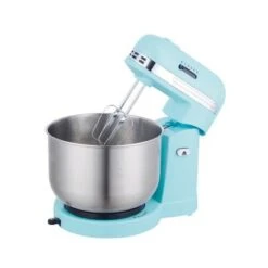 Brentwood 5-Speed Stand Mixer With 3 Quart Stainless Steel Mixing Bowl - Blue
