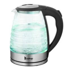 1.8L Stainless Steel Electric Kettle, Borosilicate Glass Kettle - Black+Silver 28 1.8L Stainless Steel Electric Kettle, Borosilicate Glass Kettle - Black+Silver -Blender Spark Deals Store 579a67a8 0fa1 4610 b03b 1beccf561e7b