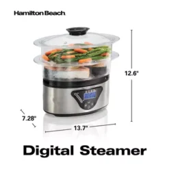 Hamilton Beach - 5.5qt Digital Food Steamer 13 Hamilton Beach - 5.5qt Digital Food Steamer -Blender Spark Deals Store 59be594c fe01 4517 8a66 09bd388713f4