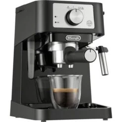DeLonghi De'Longhi - Stilosa 15 Bar Pump Espresso Machine - Black And Stainless