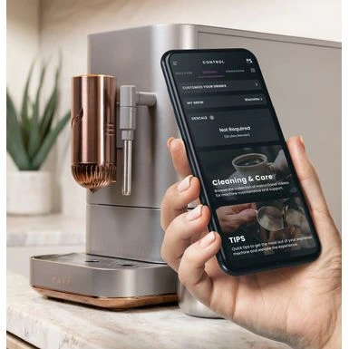 Café - Affetto Automatic Espresso Machine With 20 Bars Of Pressure, Milk Frother, And Built-In Wi-Fi - Steel Silver 6 Café - Affetto Automatic Espresso Machine With 20 Bars Of Pressure, Milk Frother, And Built-In Wi-Fi - Steel Silver - Image 6