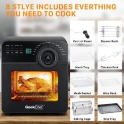 Digital 16-In-1 Air Fryer Toaster Oven - Black 17 Digital 16-In-1 Air Fryer Toaster Oven - Black -Blender Spark Deals Store 5f53f5da 1c3b 4e4d a99e c1544170a88e