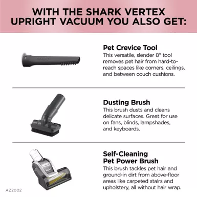 Shark - Vertex DuoClean PowerFin Upright Vacuum With Powered Lift-Away And Self-Cleaning Brushroll - Rose Gold 13 Shark - Vertex DuoClean PowerFin Upright Vacuum With Powered Lift-Away And Self-Cleaning Brushroll - Rose Gold - Image 13