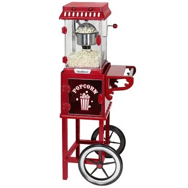 WestBend - 2.5-Ounce Popcorn Cart Popcorn Popper Machine - Red 2 WestBend - 2.5-Ounce Popcorn Cart Popcorn Popper Machine - Red - Image 2
