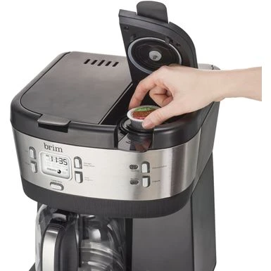 Brim - Triple Brew 12-Cup Coffee Maker - Stainless Steel/Black 5 Brim - Triple Brew 12-Cup Coffee Maker - Stainless Steel/Black - Image 5